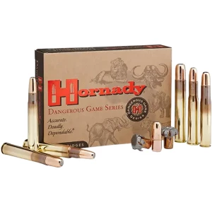 Hornady Dangerous Game 416 Rigby 400 gr DGX Bonded ammunition box, 20 rounds per box