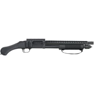 Mossberg 590 Shockwave SPX 12 gauge pump-action shotgun, blued finish, Shockwave Raptor grip, heat shield