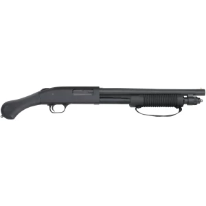 Mossberg 590 Shockwave 12 gauge pump-action shotgun, blued finish, black synthetic Raptor grip