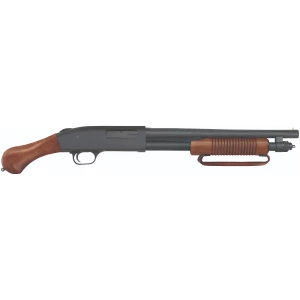 Mossberg 590 Nightstick 20ga pump shotgun with blued finish and walnut birds-head stock