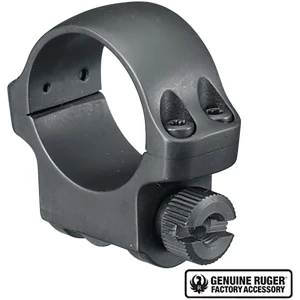 Ruger 1-inch low scope ring, steel, single