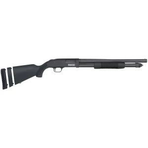 Mossberg 590S Compact 12 Gauge pump-action shotgun with 18.5 inch barrel and synthetic stock