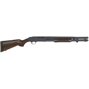 Mossberg 590 Retrograde 12 gauge pump shotgun with walnut stock and heat shield