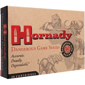 Hornady Dangerous Game .375 H&H Magnum 300 gr DGS ammunition box 20 rounds