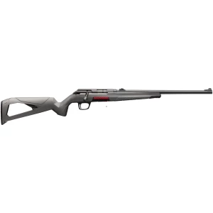 Winchester Xpert 22 LR bolt-action rifle with 18 in barrel and gray synthetic stock