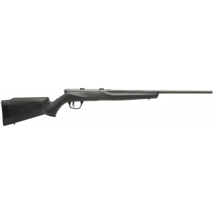 Savage B17 F left-hand bolt-action rifle matte black synthetic stock AccuTrigger