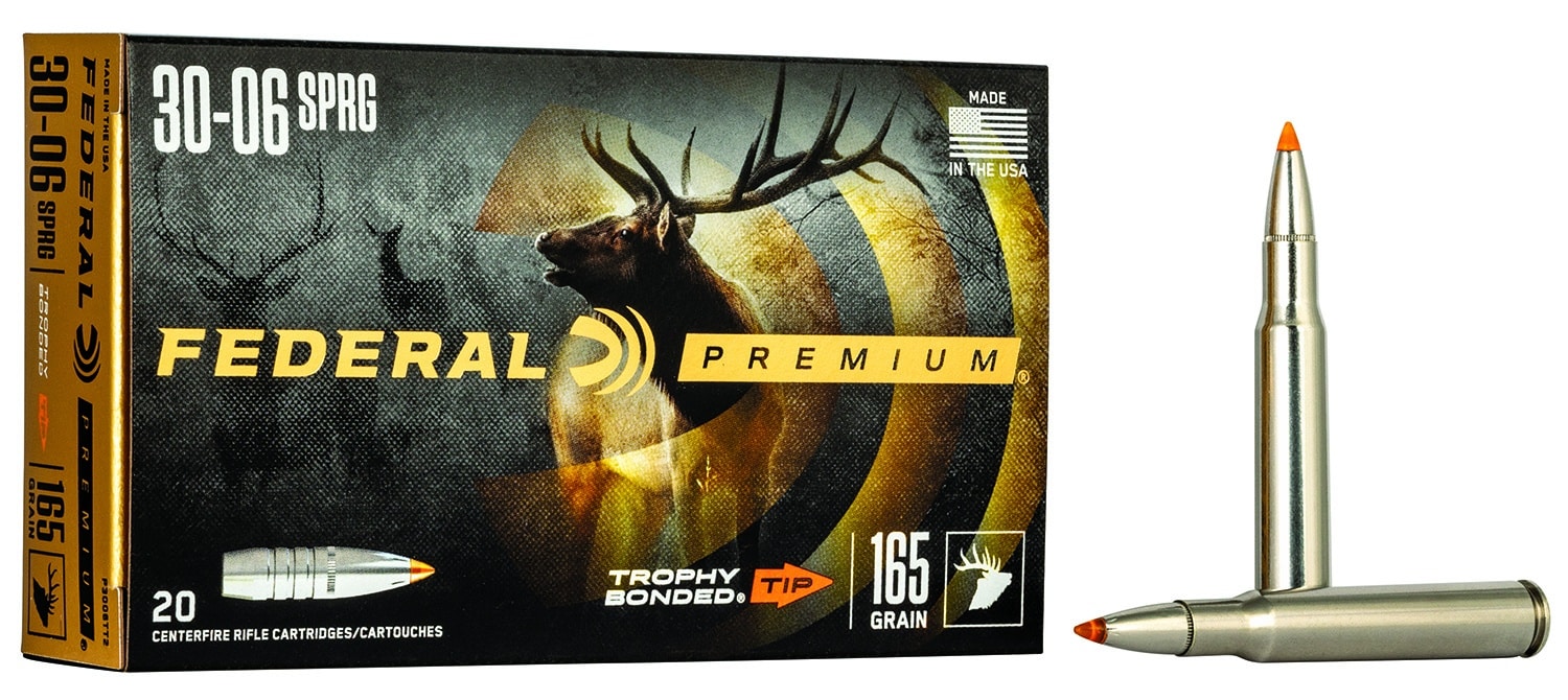 Federal Premium .30-06 Springfield 165 gr Trophy Bonded Tip 20-round box