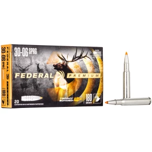 Federal Premium Trophy Bonded Tip .30-06 Springfield 180 gr ammunition 20 round box