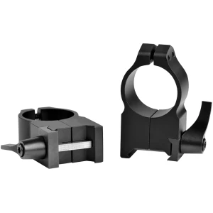 Warne Maxima 1" Extra High Quick Detach Vertical Scope Rings, Matte Black