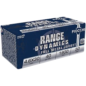 Fiocchi 4.6x30mm 40gr FMJ ammunition 50rd box