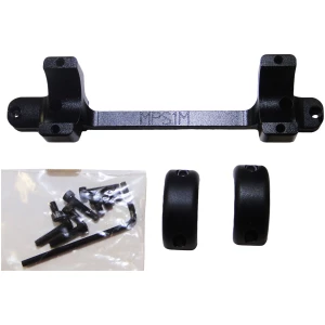 DNZ Game Reaper one-piece scope mount with medium 1-inch rings for Mossberg Patriot, matte black