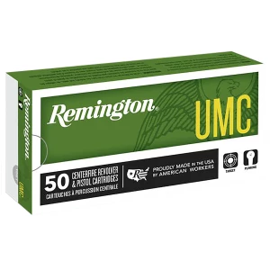 Remington UMC .40 S&W 165 gr FMJ ammunition 50 round box