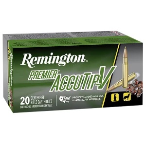 Remington Premier AccuTip-V .222 Rem 50 gr Boat Tail 20-round box