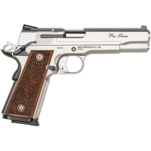 Smith & Wesson SW1911 Performance Center Pro 9mm 5 inch stainless pistol with wood grips