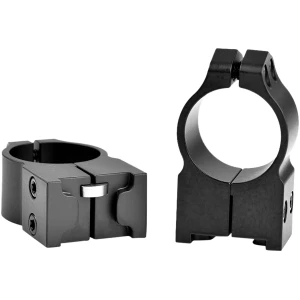 Warne Maxima 1-inch high Ruger rings matte black steel for Ruger M77 Hawkeye Super Redhawk