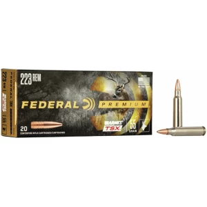 Federal Premium .223 Rem 55 gr Barnes TSX rifle ammunition 20-round box