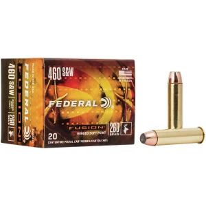Federal Fusion .460 S&W Magnum 260 gr Fusion Soft Point 20rd box