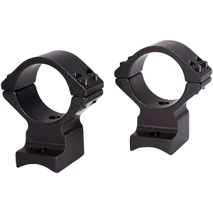 Talley 94X725 scope mount and medium rings for Savage round receiver, matte black, 6061 aluminum