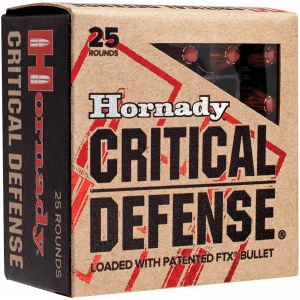 Hornady Critical Defense 40 S&W 165 gr FTX 20rd box