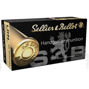Sellier & Bellot .38 Special 158 grain LRN 50 rounds box product image