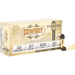 Fiocchi 32 S&W Long 97 gr lead Cowboy Action ammunition 50 round box