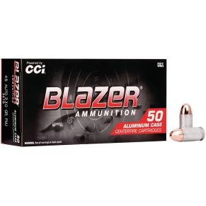 CCI Blazer Aluminum .45 ACP 230 gr FMJ 50-count box