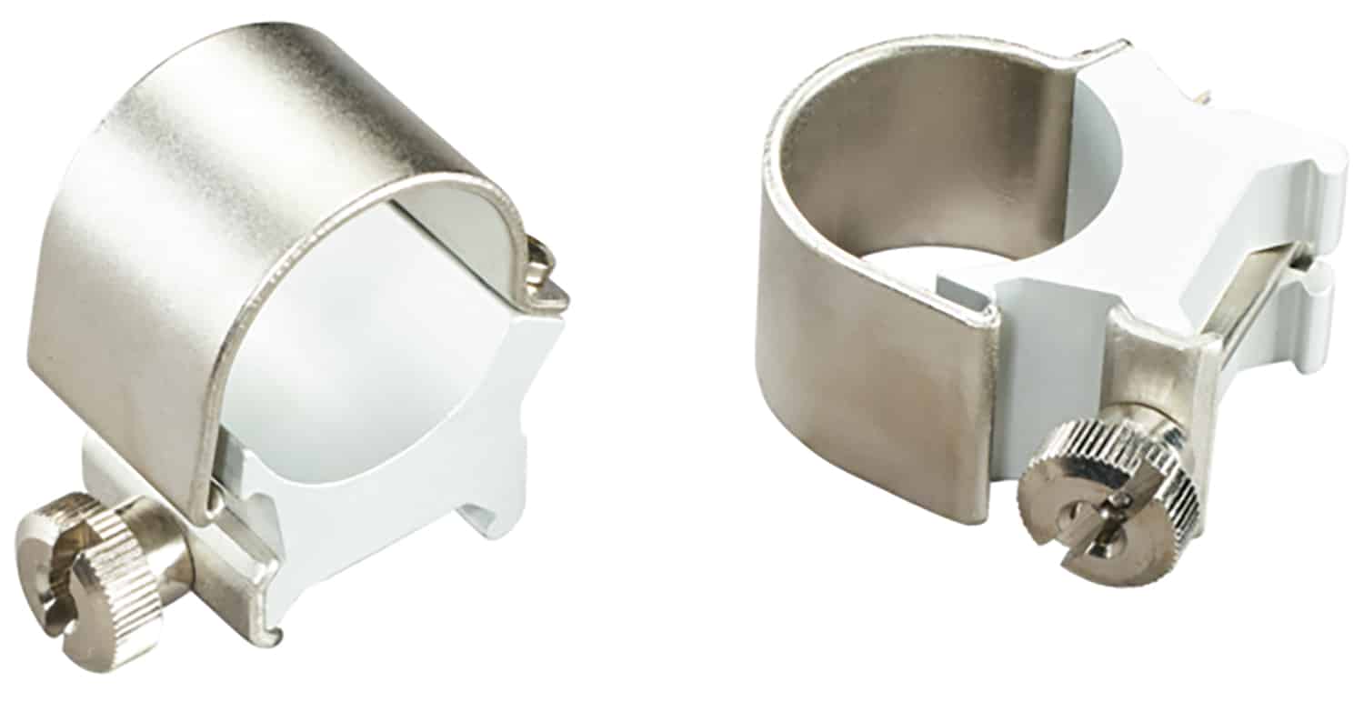 Weaver 49033 detachable top mount scope rings 1-inch high silver