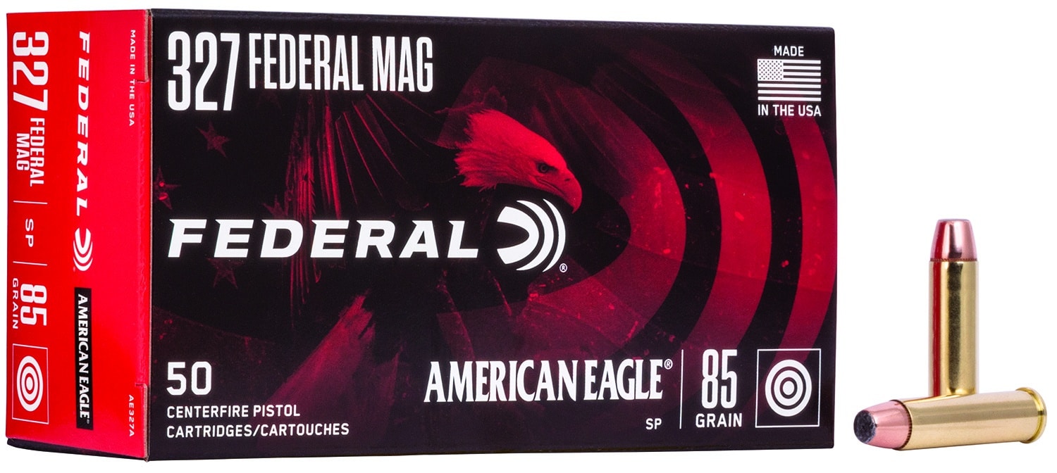 Federal American Eagle .327 Federal Magnum 85gr JSP ammunition 50rd box