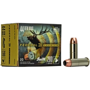 Federal Premium .44 Magnum 280 gr Swift A-Frame ammunition box