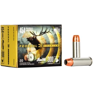 Federal Premium Vital-Shok .454 Casull 300 gr Swift A-Frame ammunition box