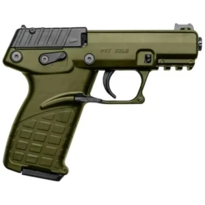 KelTec P17 .22 LR pistol olive drab green threaded barrel fiber optic sight