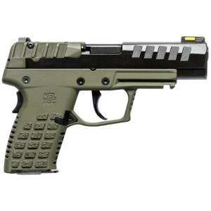 KelTec P15 9mm 4-inch barrel CA-compliant pistol in green and black