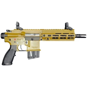 H&K HK416 22LR pistol with 8.5in threaded barrel in H&K FDE finish
