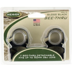 Weaver detachable see-thru scope rings 1 inch tube