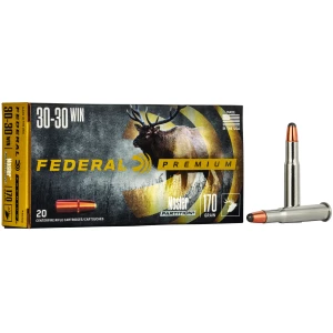 Federal Premium Vital-Shok 30-30 Win 170 gr Nosler Partition ammunition box
