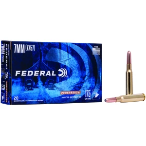 Federal Power-Shok 7x57 Mauser 175 grain jacketed soft point 20-round box