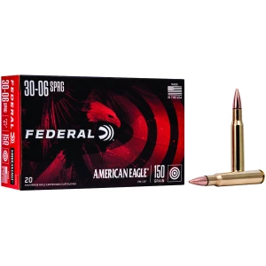 Federal American Eagle .30-06 150gr FMJ Boat-Tail ammunition 20rd box