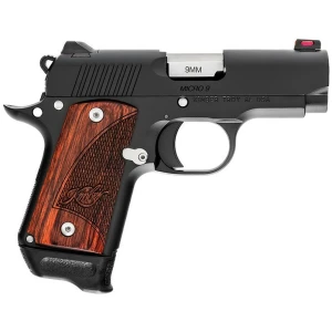 Kimber Micro 9 RTC 9mm pistol with rosewood grips and KimPro II black finish