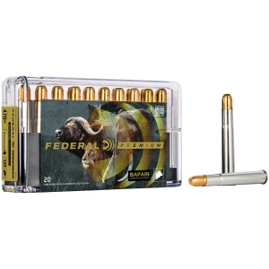 Federal Premium Cape-Shok .470 Nitro Express 500 gr Trophy Bonded Sledgehammer Solid ammunition box, 20 rounds