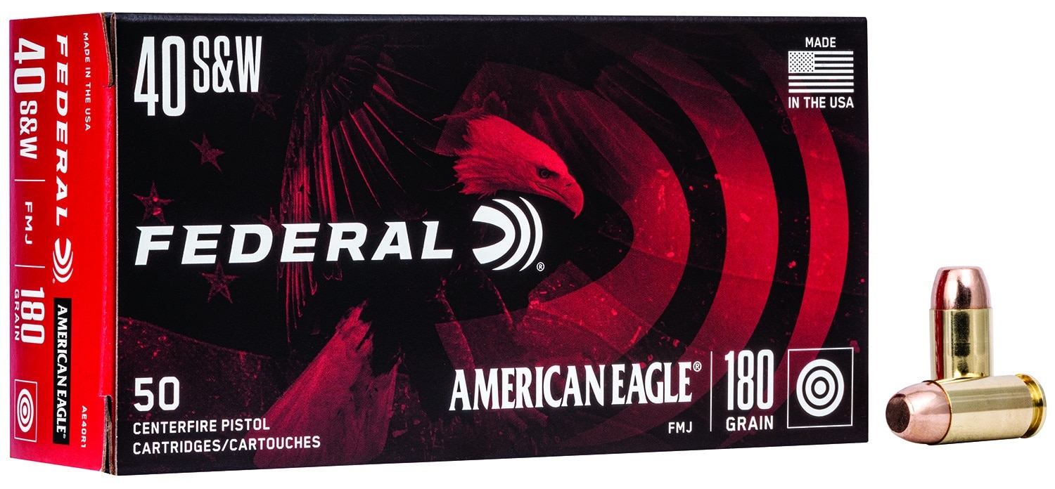 Federal American Eagle .40 S&W 180 gr FMJ 50 rd box