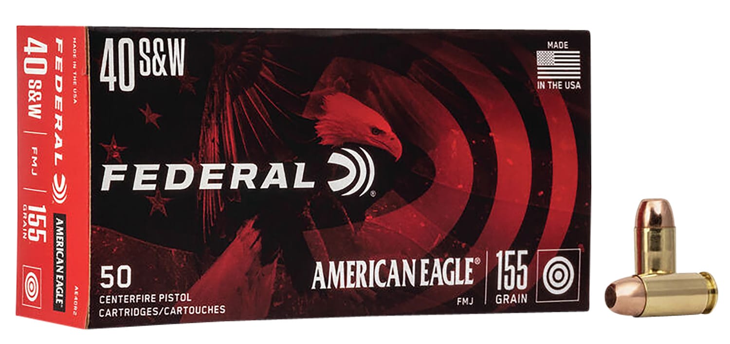 Federal American Eagle .40 S&W 155 gr FMJ 50 round box