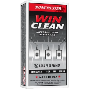 Winchester Super-X WinClean 9mm Luger 115gr ammunition 50rd box