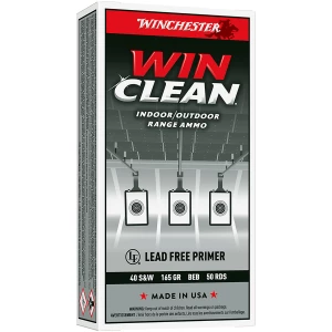 Winchester Super-X .40 S&W 165 gr Winclean brass enclosed base 50 round box