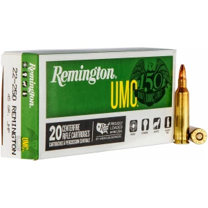 Remington UMC .22-250 Rem 45 gr JHP 20rd box