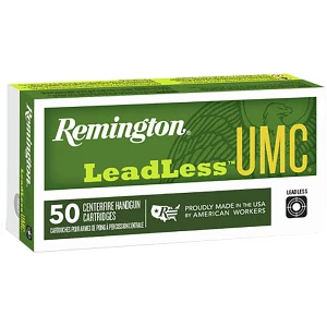 Remington UMC Leadless .40 S&W 180 gr ammunition box, 50 rounds