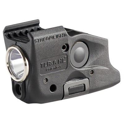 Streamlight TLR-6 HL 300-lumen weapon light with red laser for SIG P365, black