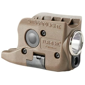 Streamlight TLR-6 HL G flat dark earth 300 lumen LED with green laser and SL-B2 rechargeable battery