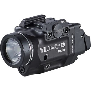 Streamlight TLR-8 G Sub weapon light with green laser for Glock 43X/48 MOS