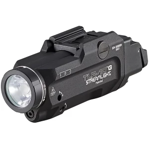 Streamlight TLR-10 G Flex weapon light with integrated green laser, black finish, 1000 lumens