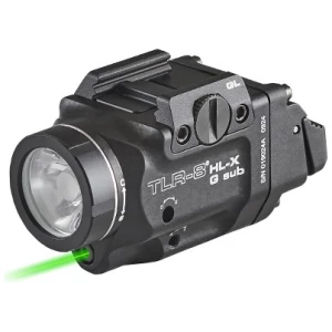 Streamlight TLR-8 HL-X G weapon light with green laser for Springfield Hellcat